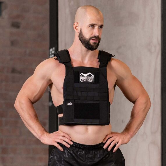 Gilet d'entraînement Phantom - taille unique / avec 20LB (9kg), Couleur: Noir, Poids kg: 9 , 3 image