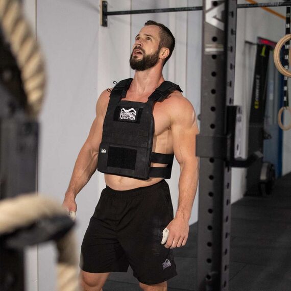 Gilet d'entraînement Phantom - taille unique / avec 20LB (9kg), Couleur: Noir, Poids kg: 9 , 8 image