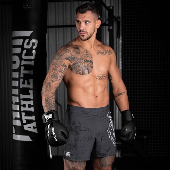 Gants de boxe APEX, Couleur: Noir, OZ: 10oz, 4 image