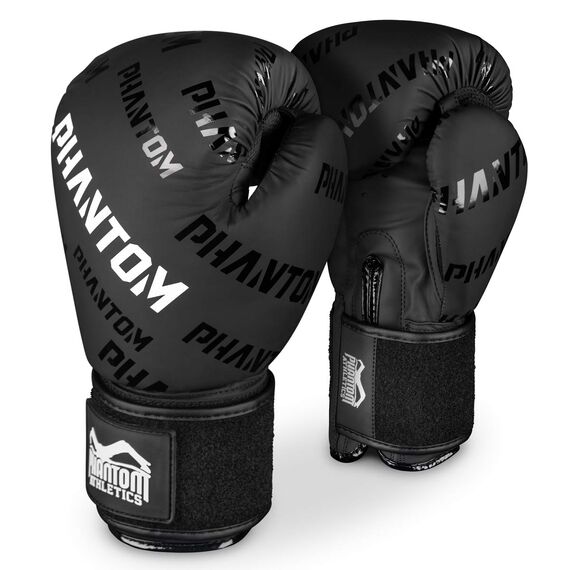 Boxhandschuhe VELCRO, Farbe: Schwarz, OZ: 14oz