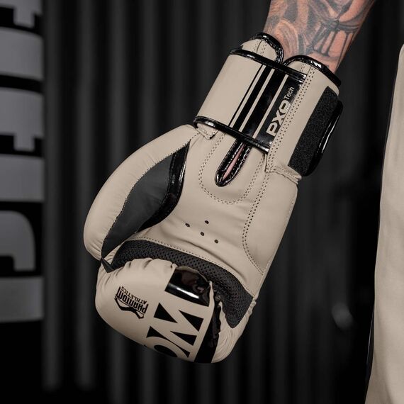 Boxing gloves APEX, Colour: Beige, OZ: 16oz, 5 image