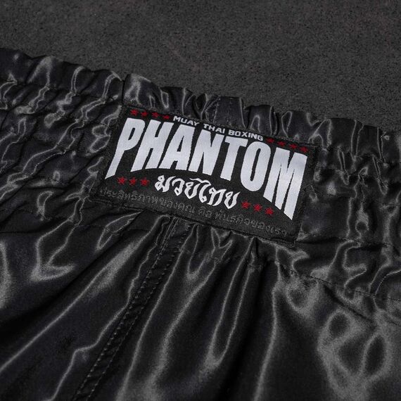 Short de Muay Thai Team, Taille: M, Couleur: Noir, 3 image