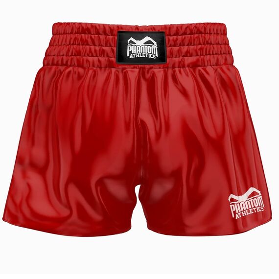 Short de Muay Thai Team, Taille: M, Couleur: Rouge, 2 image