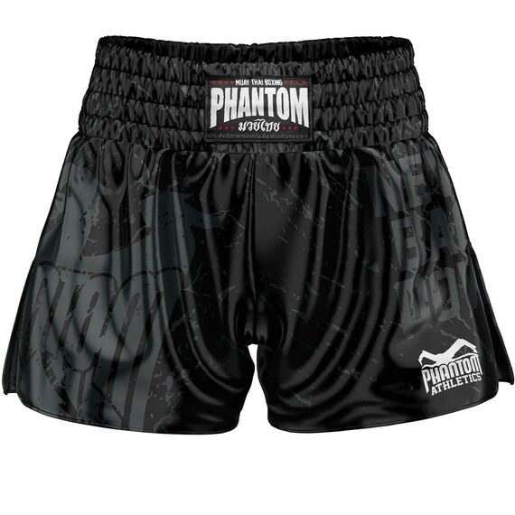 Muay Thai Shorts Eagle, Bekleidungsgrösse: XL, Farbe: Schwarz