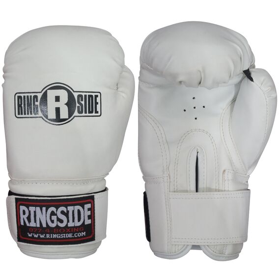 Gants de Boxe d'entraînement Ringside Striker, Couleur: Blanc, OZ: 8oz