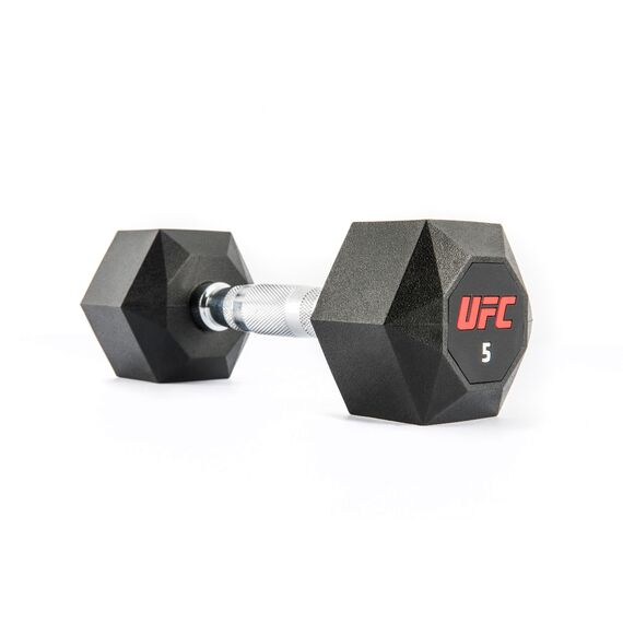 UFC Octagon Haltère hexagonal 5kg, Couleur: Noir, Poids kg: 5 