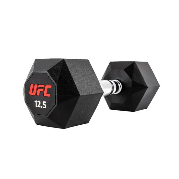 UFC Octagon Haltère hexagonale 12.5kg, Couleur: Noir, Poids kg: 12.7 , 5 image