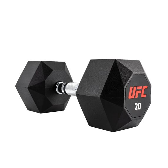 UFC Octagon Dumbbell-20kg, Colour: Schwarz, Additional Weight: 20 kg