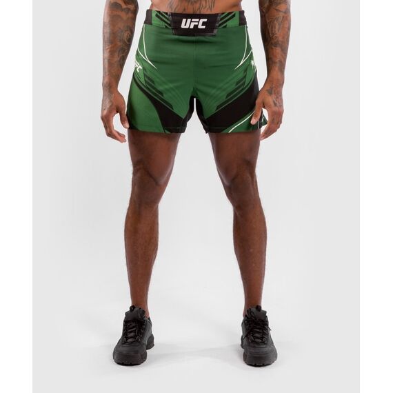 UFC Authentic Fight Night Men's Shorts - Short Fit, Colour: Green, Size: XL