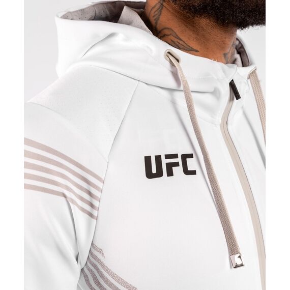 UFC Authentic Fight Night Men's Walkout Hoodie, Colour: Weiss, Size: S, 3 image