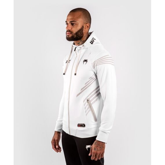 UFC Authentic Fight Night Men's Walkout Hoodie, Colour: Weiss, Size: S, 4 image