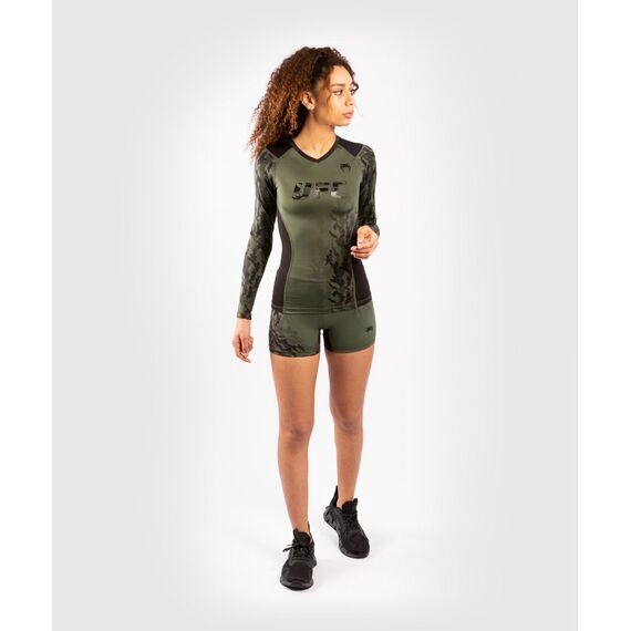 T-shirt de compression Manches longues  UFC Authentic Fight Week, Couleur: Kaki, Taille ne pas utiliser: L, 4 image