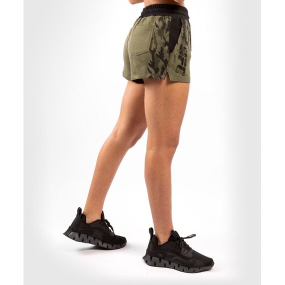 UFC Authentic Fight Week Women's Shorts, Colour: Khaki, Size: M, 3 image