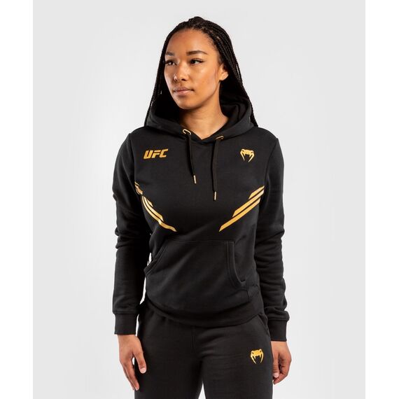 UFC Replica Women's Hoodie, Colour: Gold, Size: L