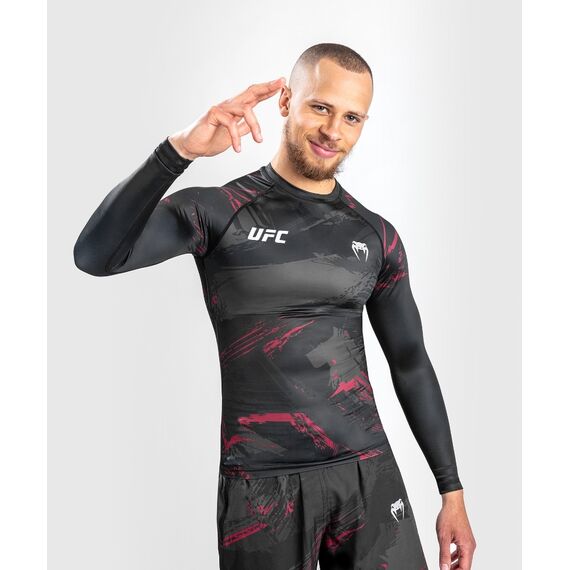 UFC Authentic Fight Week 2.0 Rashguard - Long Sleeves, Size: XL, Colour: Schwarz