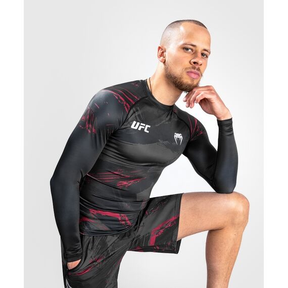 UFC Authentic Fight Week 2.0 Rashguard - Long Sleeves, Size: XL, Colour: Schwarz, 4 image