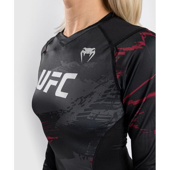 UFC Authentic Fight Week 2.0 Rashguard - Long Sleeves - For Women, Size: L, Colour: Schwarz, 6 image