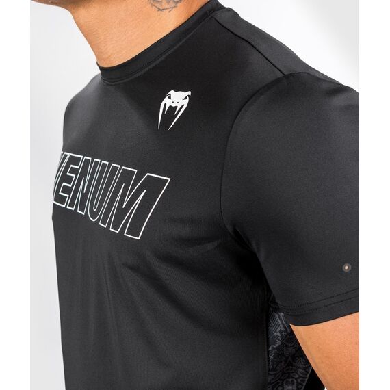 Venum Classic Evo Dry Tech T-Shirt - Black/White - L, Size: L, Colour: Schwarz, 5 image
