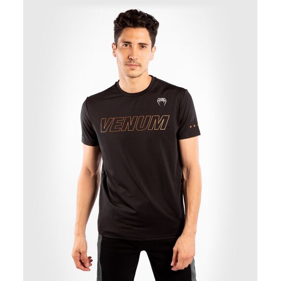 Venum Classic Evo Dry tech T-shirt - Black/Bronze - L, Colour: Schwarz, Size: L