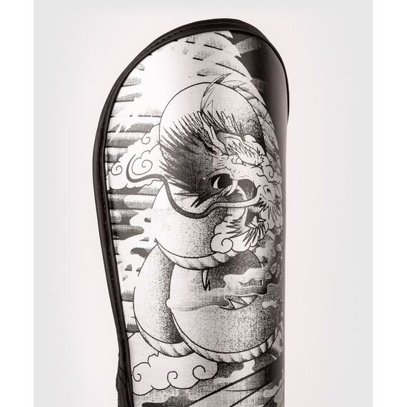 Venum YKZ21 Shin Guards - For Kids - Black/White - S, Colour: Schwarz, Size: S, 4 image