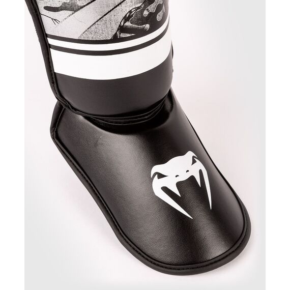 Venum YKZ21 Shin Guards - For Kids - Black/White - S, Colour: Schwarz, Size: S, 5 image