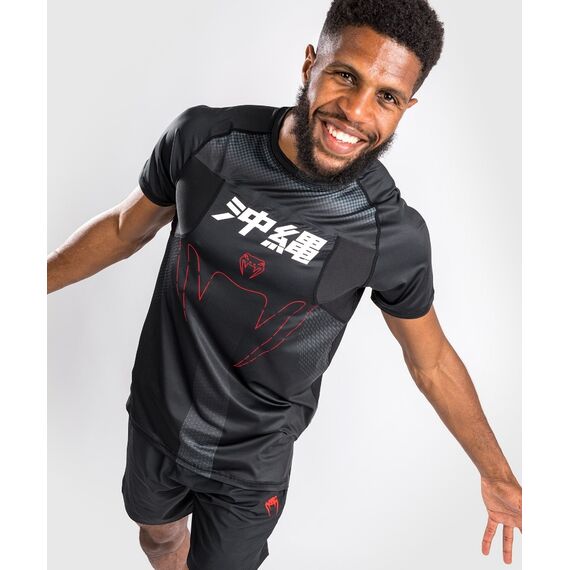 Venum Okinawa 3.0 Dry Tech T-Shirt Short Sleeves, Taglia: XL, Colore: Nero