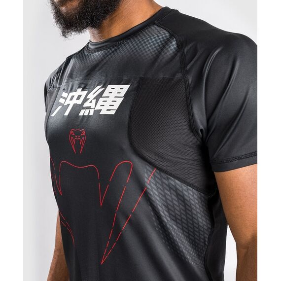 Venum Okinawa 3.0 Dry Tech T-Shirt Short Sleeves, Taglia: XL, Colore: Nero, 4 image