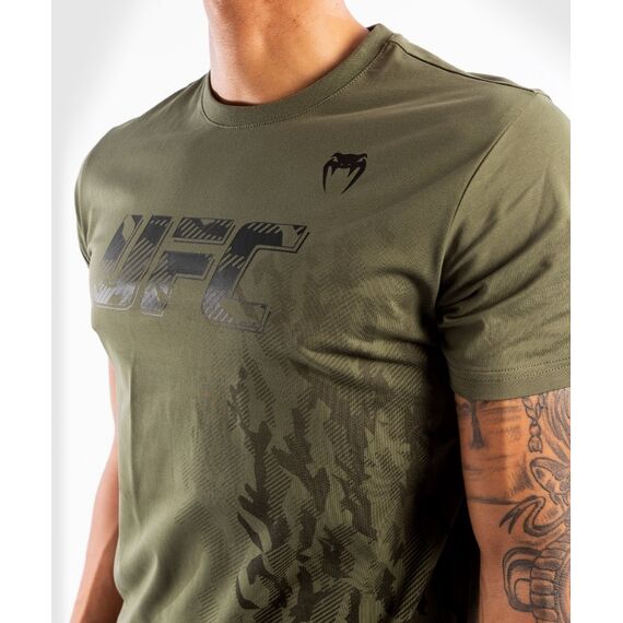 UFC Authentic Fight Week Men's Short Sleeve T-shirt, Colour: Khaki, Size: S, 2 image