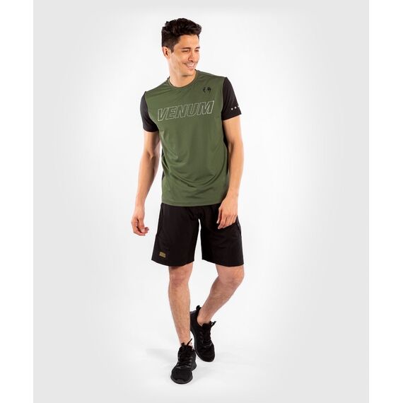 Venum Classic Evo Dry Tech T-shirt - Khaki/Silver - S, Colour: Khaki, Size: S, 4 image