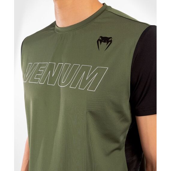 Venum Classic Evo Dry Tech T-shirt - Khaki/Silver - S, Colour: Khaki, Size: S, 6 image