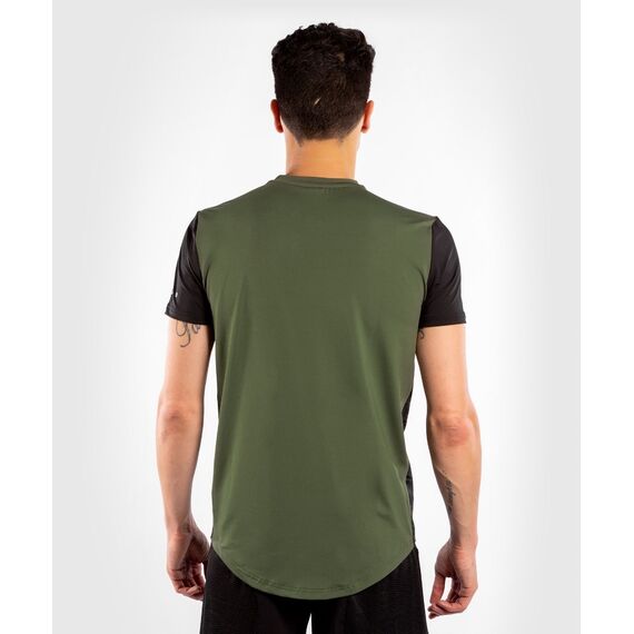 Venum Classic Evo Dry Tech T-shirt - Khaki/Silver - S, Colour: Khaki, Size: S, 7 image