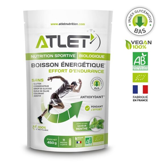 Boisson énergétique Bio 450g Atlet | Menthe