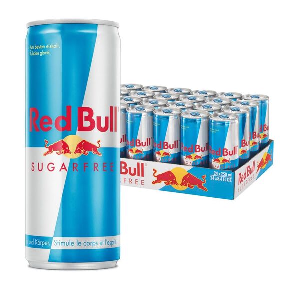 Red Bull Energy Drink Sugarfree 250ml (Packung zu 24)