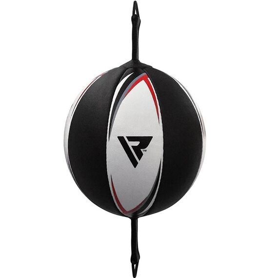Speed Double End Ball Multi White/Red With Regular Rope, Size: One Size, Colour: Weiss, 3 image
