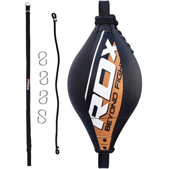 Speed Double End B-Ball Yellow/Black With Regular Rope, Size: One Size, Colour: Schwarz