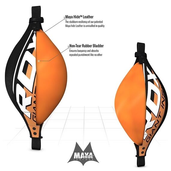 Speed Double End B-Ball Yellow/Black With Regular Rope, Size: One Size, Colour: Schwarz, 2 image