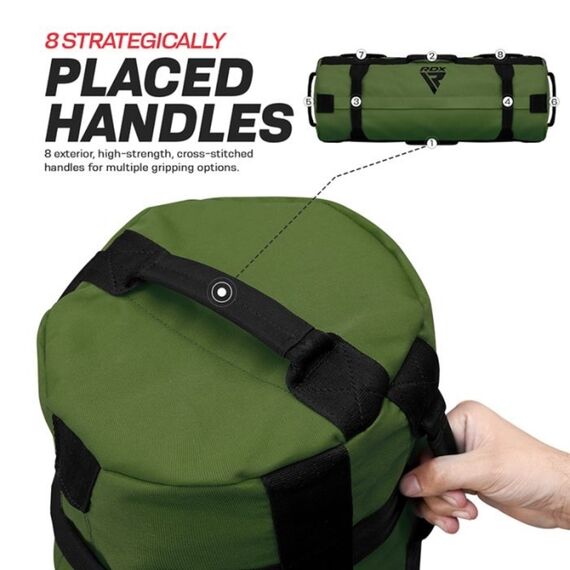 Fitness sand bag (23 to 57 kg), Colour: Khaki, Additional Weight: 57, 4 image