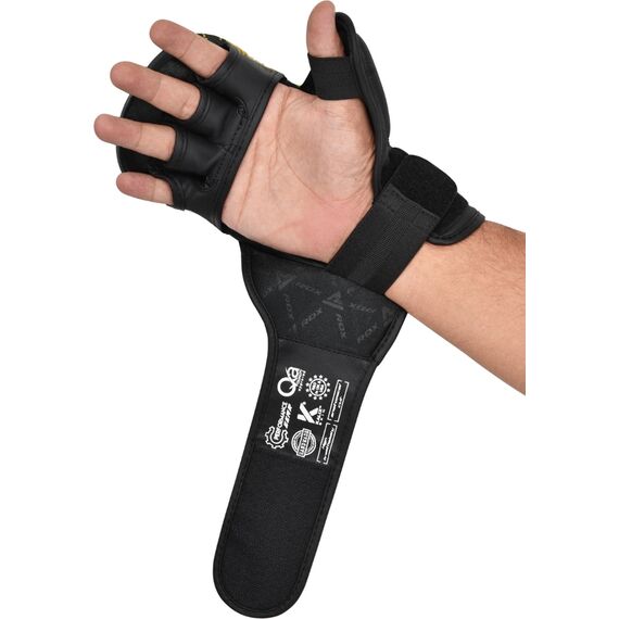 IMMAF Shooter MMA gloves, Size: L, Colour: Yellow, 4 image