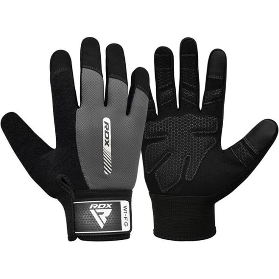 Gym Weight Lifting Gloves W1 Full Gray, Colour: Grey, Size: M, 2 image