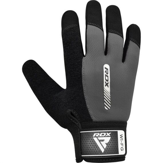 Gym Weight Lifting Gloves W1 Full Gray, Colour: Grey, Size: S, 8 image