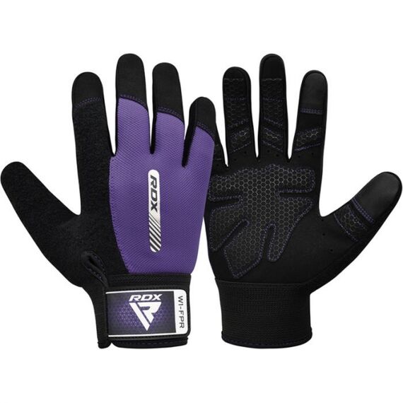 Gym Weight Lifting Gloves W1 Full Purple, Colour: Violett, Size: L, 2 image