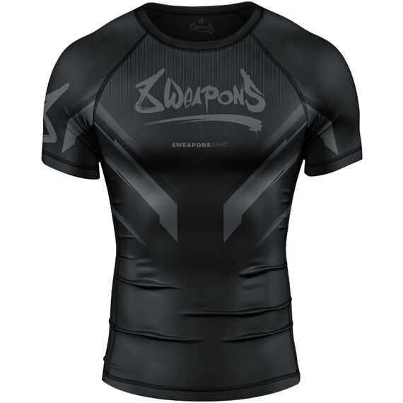 T-shirt de compression à manches courtes Shift, Taille: S, Couleur: Noir