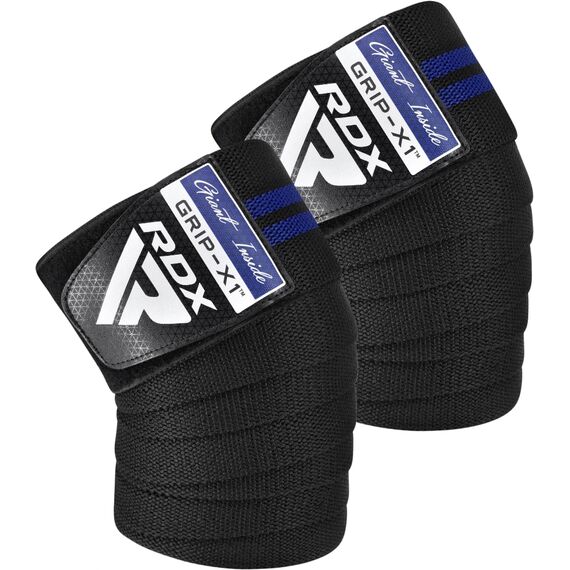 Gym Knee Wrap, Size: One Size, Colour: Blue