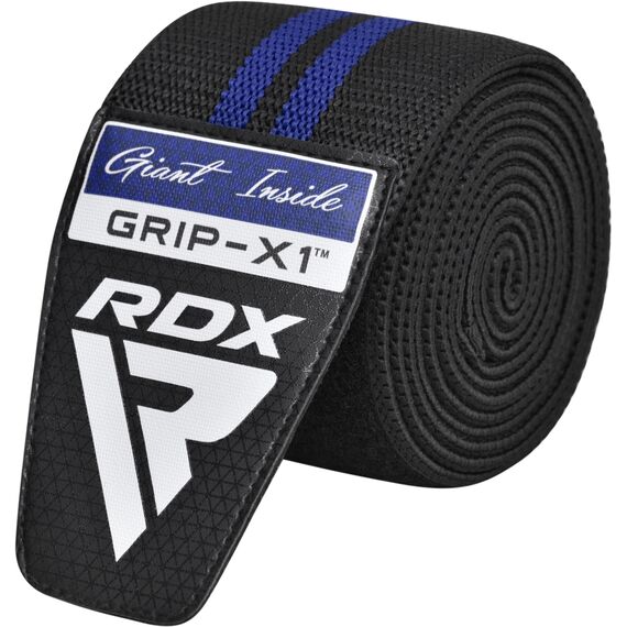 Gym Knee Wrap, Size: One Size, Colour: Blue, 3 image