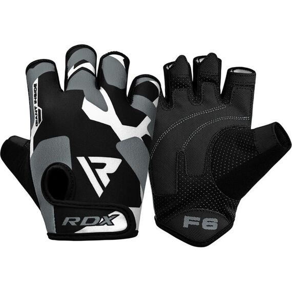 Gym Gloves Sumblimation F6 Gray-S, Size: S, Colour: Grey