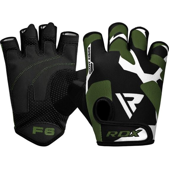 Gym Gloves Sumblimation F6 Black/Green-L, Size: L, Colour: Green, 7 image