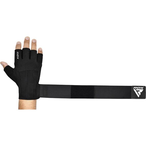 Gym Weight Lifting Gloves W3 with EVA padding, Size: L, Colour: Schwarz, 2 image
