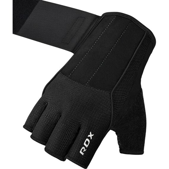 Gym Weight Lifting Gloves W3 with EVA padding, Size: L, Colour: Schwarz, 4 image