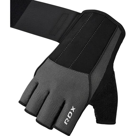Gym Weight Lifting Gloves W3 with EVA padding, Size: L, Colour: Grey, 4 image