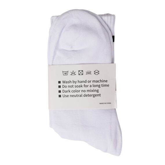 High unisex socks 36-43 Loven | White, 5 image